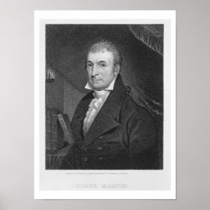 Póster Luther Martin, engraved by William A. Wilmer (c.18