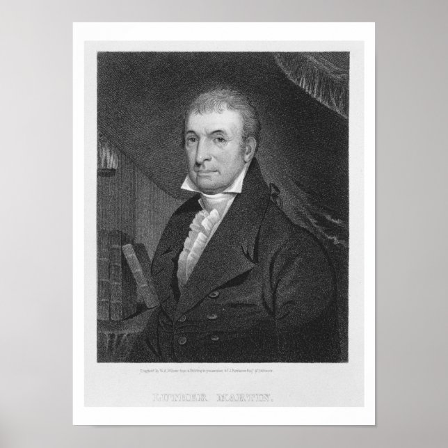 Póster Luther Martin, engraved by William A. Wilmer (c.18 (Frente)