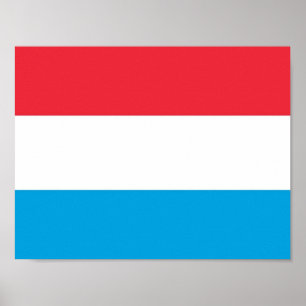 Póster Luxemburgo - bandera -