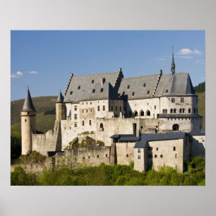 Póster Luxemburgo, Vianden. Castillo de Vianden (s. XV)