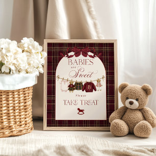 Póster Luxsary Teddy Baby Shower Niña Cuadros Dulce Regal