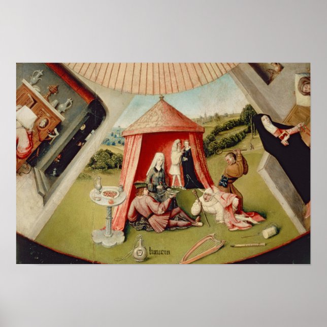 Póster Luxury, detail from The Table of the Seven (Frente)