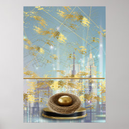 Póster  Luxury Foil Easter Card Poster