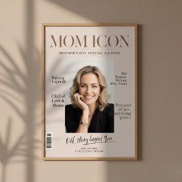 Póster Luxury Personalized Mom | Custom Photo Magazine 