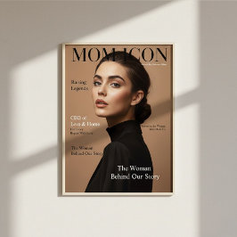 Póster Luxury Personalized Mom Magazine Cover Photo Gift 