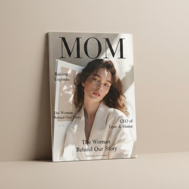 Póster Luxury Personalized Mom Magazine Cover This elegan (Subido por el creador)
