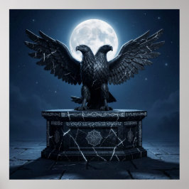 Póster Luz Celestial sobre Antigua Piedra