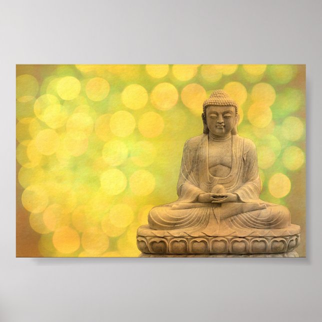 Póster luz de buddha (amarillo) (Frente)
