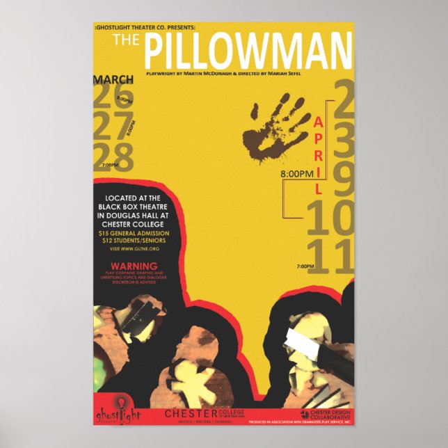 Póster Luz De Fantasma El poster Pillowman (Frente)