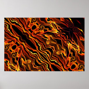 Póster Luz de fuego