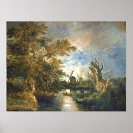 Póster Luz de la luna en el Poster Bella Artes Yare - Joh