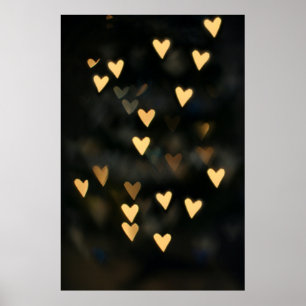 Póster Luz de los corazones beiges