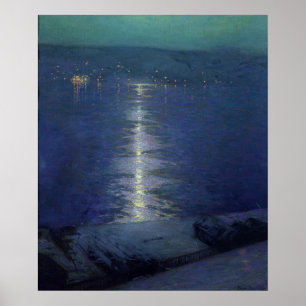Póster Luz de luna en el río, 1919