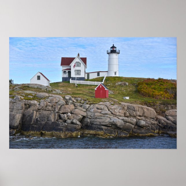Póster Luz de Nubble, Cabo Neddick, Maine (Frente)