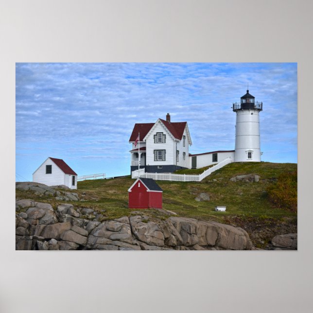 Póster Luz de Nubble, Cape Neddick, Maine (Frente)