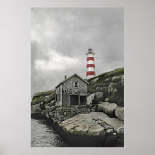 Póster Luz de Sambro -- El faro más viejo de Norteamérica