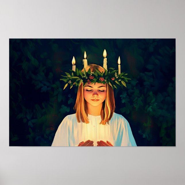 Póster Luz de Santa Lucía (Frente)