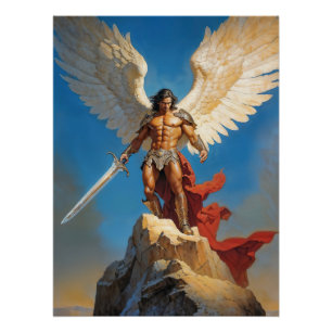 Póster Luz del Arcángel Miguel de los Siete Cielos