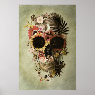 Póster Luz del cráneo del jardín