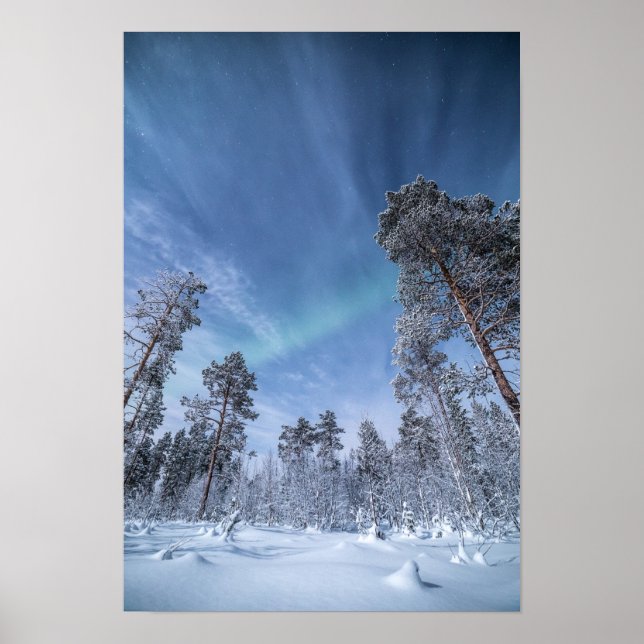 Póster Luz del Norte Noruega (Frente)