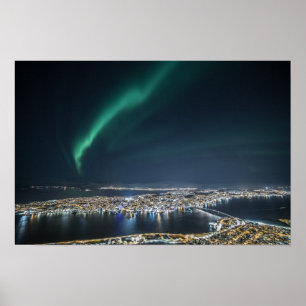 Póster Luz del Norte Tromso
