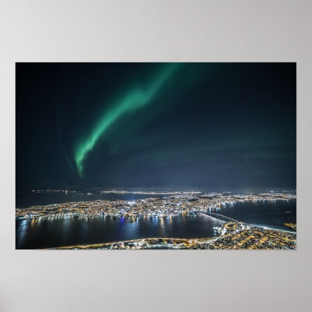Póster Luz del Norte Tromso (Frente)
