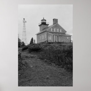 Póster Luz del puerto de cobre