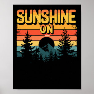 Póster Luz del sol en mis hombros para exteriores y amant