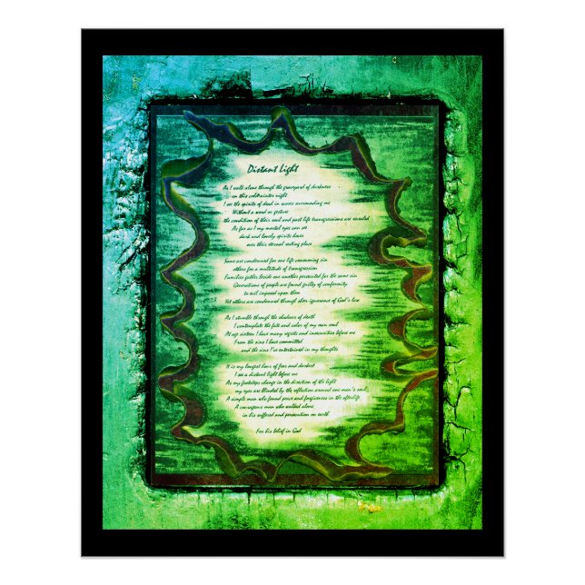 Póster Luz distante (Anverso)