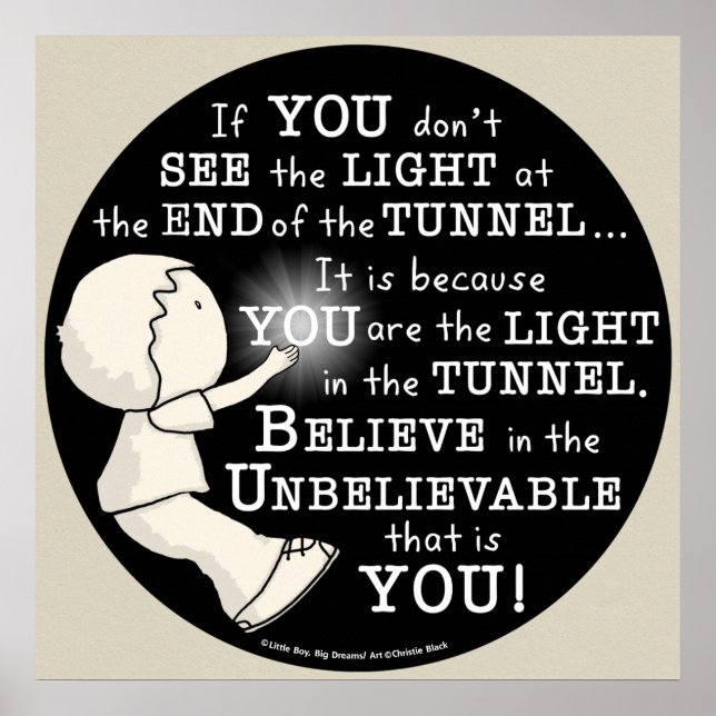 Póster Luz en el túnel (Frente)