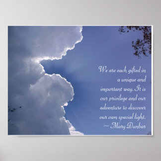 Póster Luz especial propia