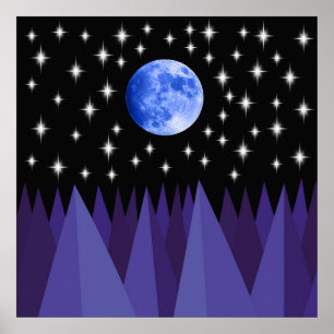 Póster Luz Estelar de la Luna