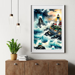 Póster Luz guía - Escena del faro de Serene