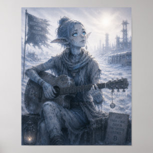 Póster Luz / Músico / Páramo Helado