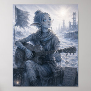 Póster Luz / Músico / Páramo Helado