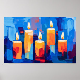 Póster Luz para la Paz y la Justicia