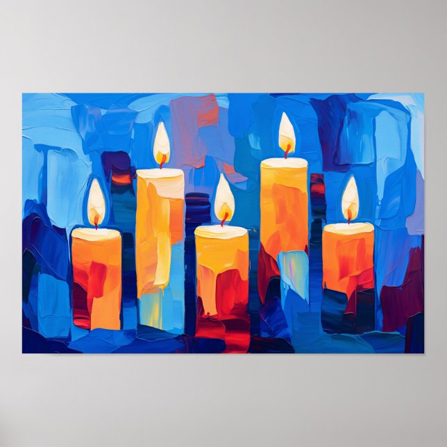 Póster Luz para la Paz y la Justicia (Frente)