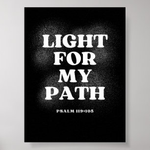 Póster Luz para mi camino – Salmo 119:105