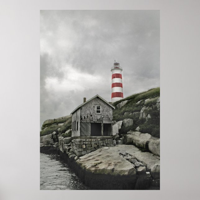 Póster Luz sambro — El faro más antiguo de Norteamérica (Frente)