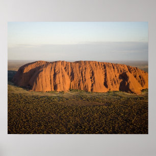 Póster Luz tardía por la tarde sobre Uluru / Ayers Rock,
