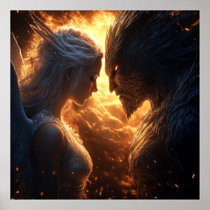 Póster Luz y oscuridad - Dramática fantasía