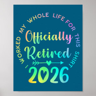 Póster Ly Jubilada 2026 Divertida Jubilación Para Mujeres