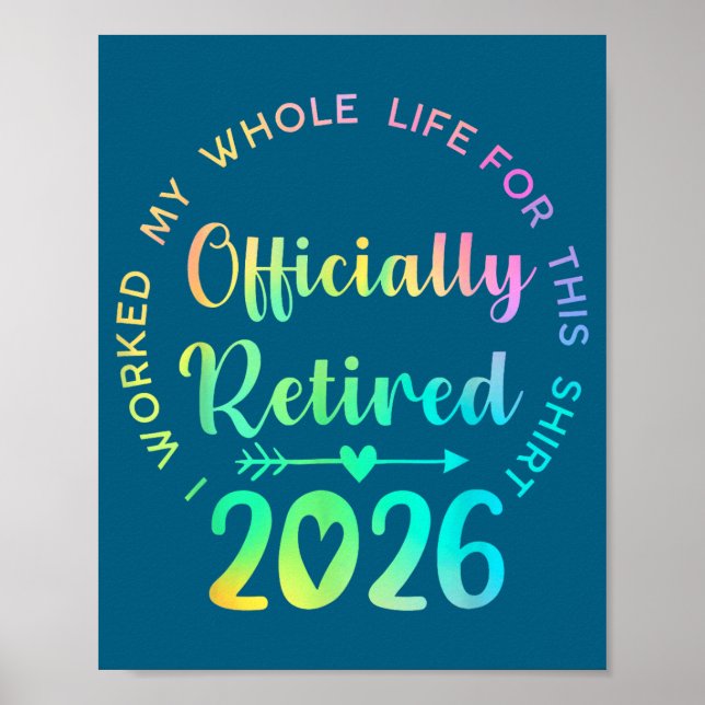 Póster Ly Retired 2026 Funny Retirement For Women  (Frente)