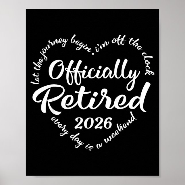 Póster Ly Retired 2026 Hear For Women Retirement  (Frente)
