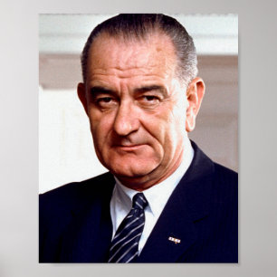 Póster Lyndon B Johnson