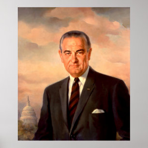 Póster LYNDON BAINES JOHNSON by Elizabeth Shoumatoff