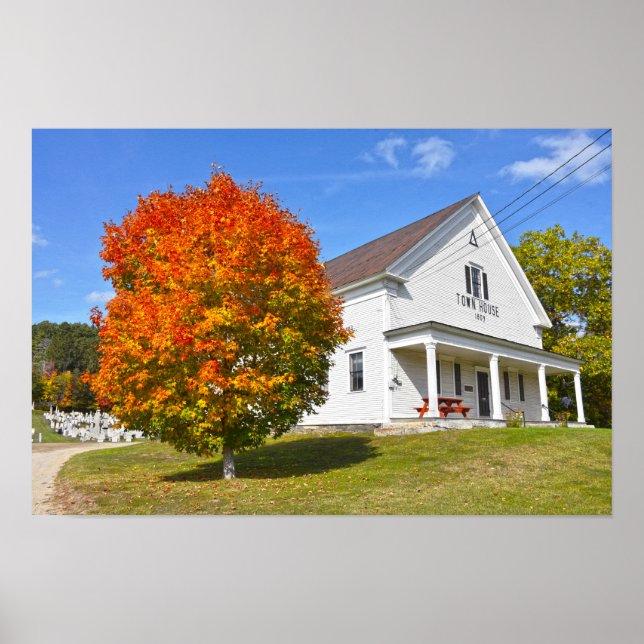 Póster Lyndon Town House, Vermont (Frente)