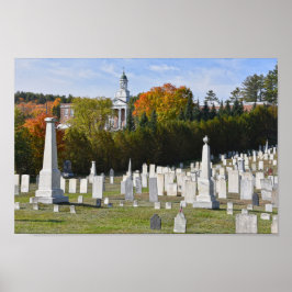 Póster Lyndon, Vermont, cementerio