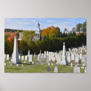 Póster Lyndon, Vermont, cementerio
