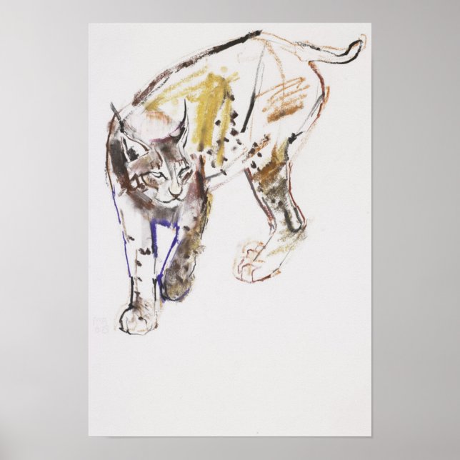 Póster Lynx europeo (Frente)